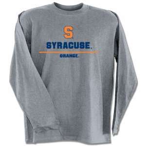  Syracuse Embroidered Long Sleeve T Shirt (Grey) Sports 