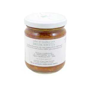 Bruschetta Sauce with Basil By Il Mongetto  Grocery 