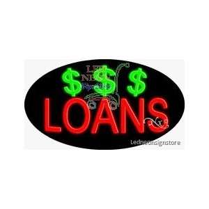  Loans Neon Sign 17 inch tall x 30 inch wide x 3.50 inch 