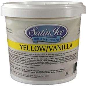 Satin Ice Fondant   Yellow (5 lb)  Grocery & Gourmet Food