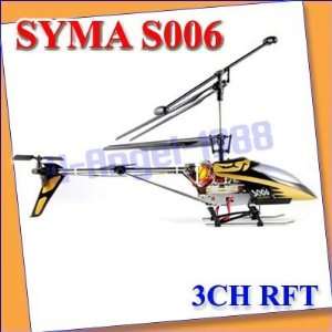  syma alloy shark 3 ch rc helicopter s006 remote control 