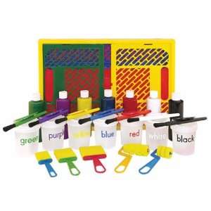  27 Pc Learn Your Colors Collapsible Paint Crate Set 