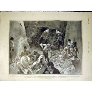  Bubonic Plague Naples Rats Sewers Pelligrini Print 1901 