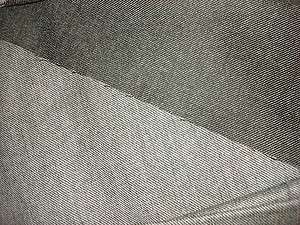 Vintage Wool Fabric BLACK & WHITE TWILL Worsted Weight 3 Yds  