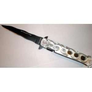   Milano Stiletto Black KRISS Blade SPRING ASSIST OPENING POCKET KNIFE