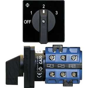  Blue Sea 9010 Switch, AV 120VAC 32A OFF +3 Positions Electronics