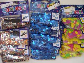 100+ WHOLESALE PARTY SUPPLIES LOT CONFETTI, BAGS, STIRRERS, CANDLE 