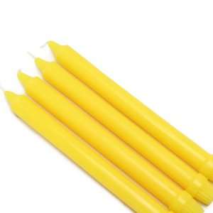  10 Yellow Formal Dinner Taper Candles