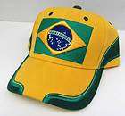 Brazil Country Embroidered Flag Soccer Ball Cap Buy Now