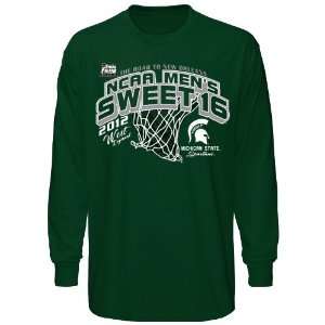   Tournament Sweet Sixteen Net Long Sleeve T Shirt   Green (Small