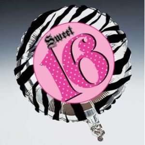    Super Stylish Sweet 16 Birthday 18 Foil Balloon Toys & Games