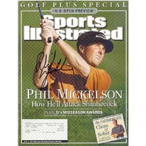 Phil Mickelson Autographed / Signed Sports Illustrated Magazine June 