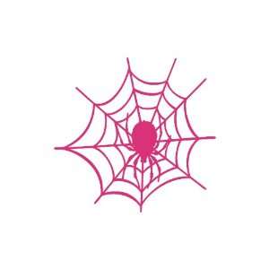  Spider Web Large 10 Tall PINK vinyl window decal sticker 