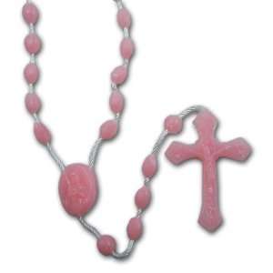  Pink Plastic Rosary Bulk   Box of 100 Jewelry