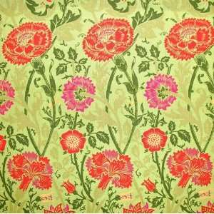  54 Wide Mingei Floral Green Fabric By The Yard Arts 