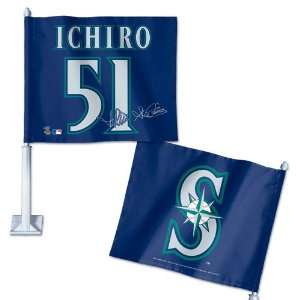  MLB Ichiro Suzuki Car Flag   Set of 2