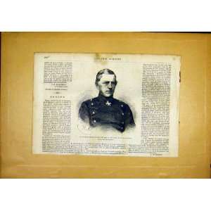  Portrait General Baron Moltke Prussia French Print 1866 