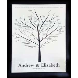 Family Tree Canvas Signature Guest Book