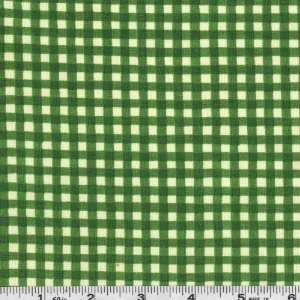  45 Wide Over The Moon Gingham Green Fabric By The Yard 