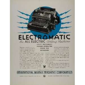   Ad IBM Electromatic Typewriter Business Machine   Original Print Ad