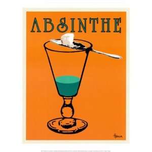  Absinthe Finest LAMINATED Print Lee Harlem 12x16