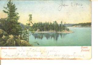 Heinola Rutalahti Suomi Finland old 1900s postcard  