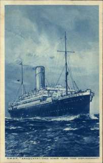 RMSP Royal Mail Steamship ARAGUAYA Postcard  
