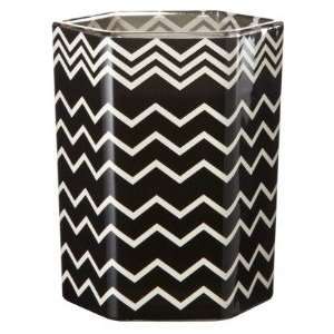   Exclusive Scented Soy Candle Zig Zag Black Scented Amberwood Jasmie