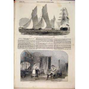  Royal Victoria Yacht Regatta Surrey Theatre Print 1852 