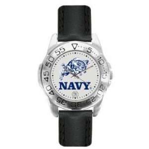  Navy Midshipmen Suntime Sport Leather Ladies NCAA Watch 