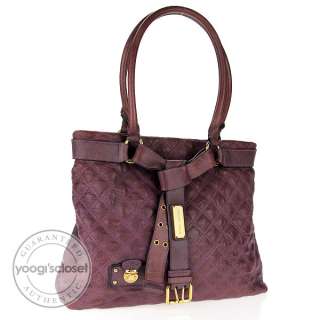  sophisticated marc jacobs lilac leather quilted bruna tote bag is one