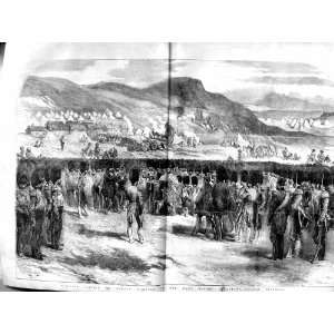 1855 Sunday Service Camp Balaclava Guards Soldiers War 