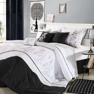  Home Poppy Poppy Flower 8 Piece Oversized and Overfilled Comforter 