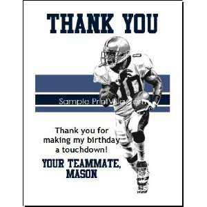  Seahawks Colored Football Thank You Cards 