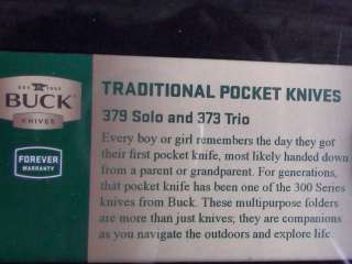New sealed Collectors Edition Tin 2 Buck Traditional Pocket Knives 379 