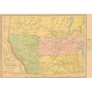 Cram 1899 Antique Map of the Northwest Territory