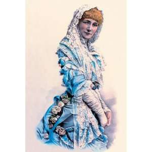 Sarah Bernhardt by Nathaniel Currier 12x18  Kitchen 