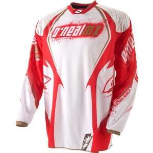 Oneal 09 Hardwear White Red MX Riding Jersey (Size2XL 