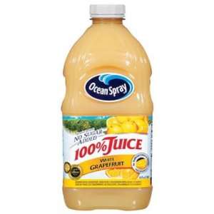 Ocean Spray No Sugar Added White Grapefruit 100% Juice 64 oz  