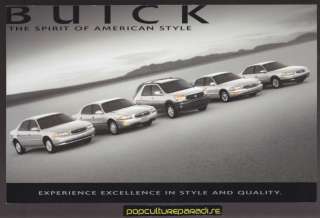 2003 BUICK LINEUP Car Dealer POSTCARD LeSabre Regal+  