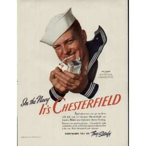  In the Navy, Its Chesterfield   JOE NEWTON, Coxswain, U.S.S. NORTH 