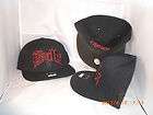 Chicago Bulls Black Fitted Flatbill Cap/Hat Size8  J  
