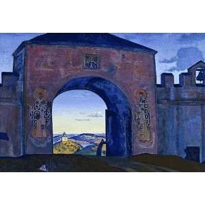  Hand Made Oil Reproduction   Nicholas Roerich   32 x 22 