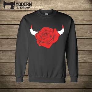 Derrick Rose Chicago Bulls Sweatshirt   D. Rose Crewneck  