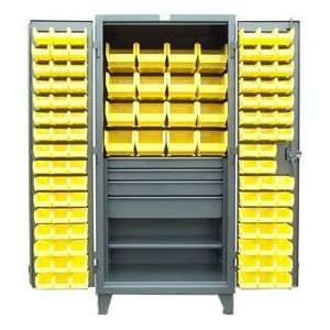  Strong Hold® All Welded 12 Gauge Cabinet With 110 Bins 