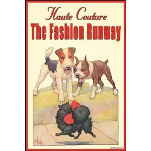  Haute Couture The Fashion Runway by Wilbur Pierce 12x18 