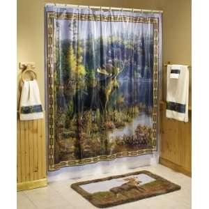Hautman Moose Shower Curtain, Compare at $39.99 