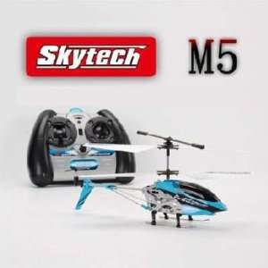   Blue M5 Helicopter with 3.5 Channel Remote Control 