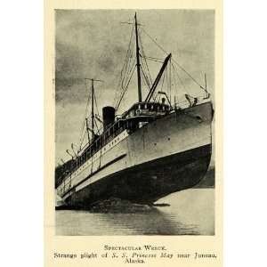   Princess May Juneau Alaska   Original Halftone Print