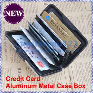 Business ID Name Credit Card Waterproof Aluminum Metal Case Box Wallet 